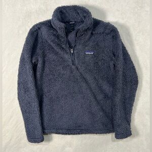 Patagonia Small Synchilla Button Snap Sherpa Soft Cotton Pullover Sweater Teal
